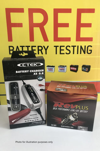 MotorCycle Battery and Charger